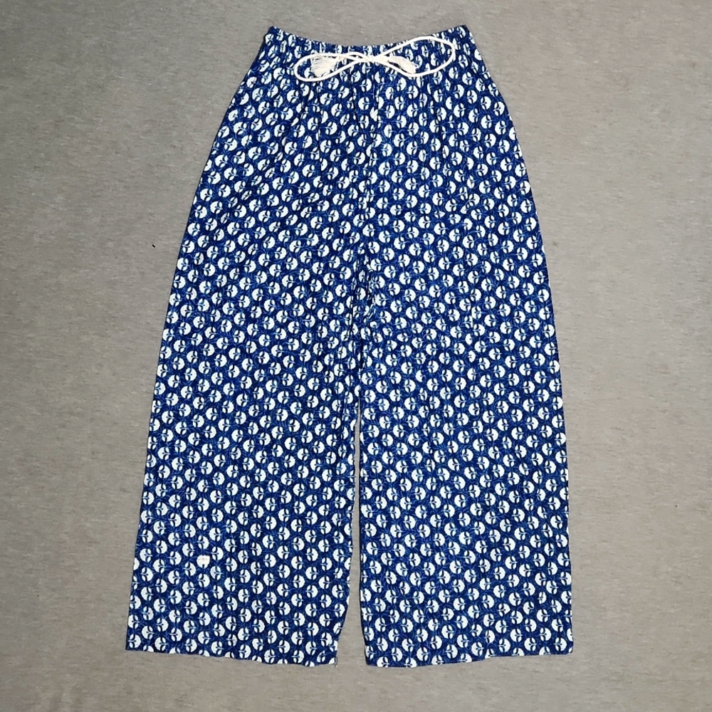 Handmade Indian High Rise Wide Leg Printed Palazzo Pants